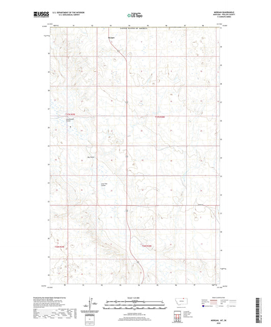 Morgan Montana US Topo Map Image