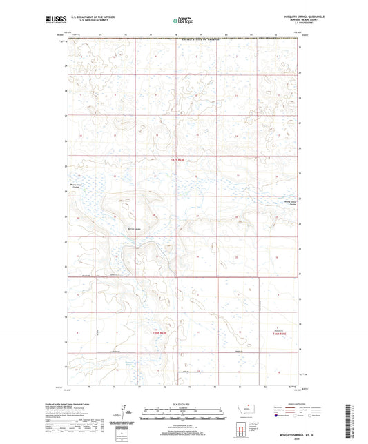 Mosquito Springs Montana US Topo Map Image