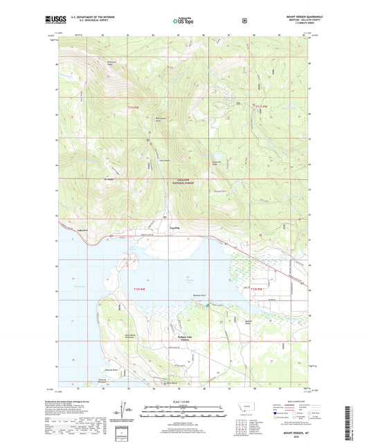 Mount Hebgen Montana US Topo Map Image