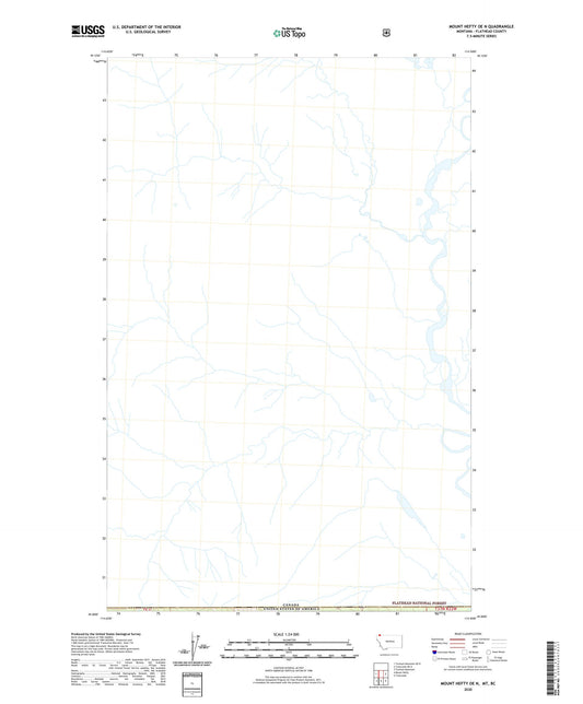 Mount Hefty OE N Montana US Topo Map Image