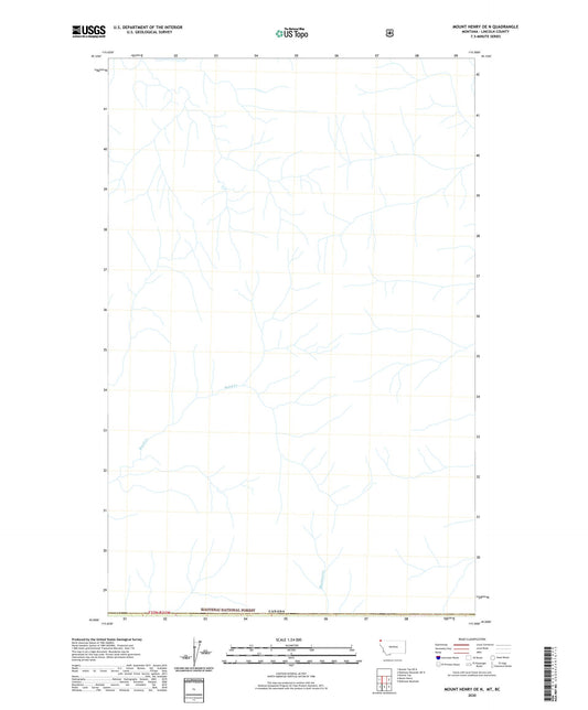 Mount Henry OE N Montana US Topo Map Image