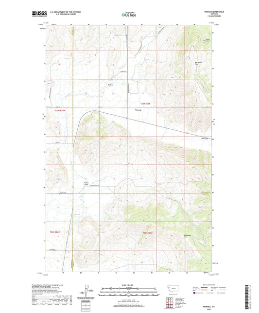 Niarada Montana US Topo Map Image