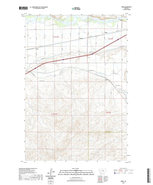 Nibbe Montana US Topo Map Image