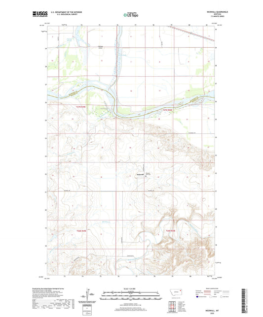 Nickwall Montana US Topo Map Image