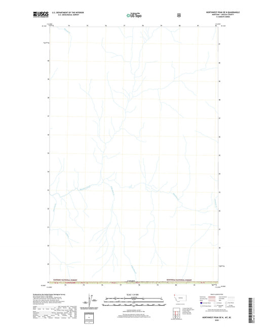 Northwest Peak OE N Montana US Topo Map Image