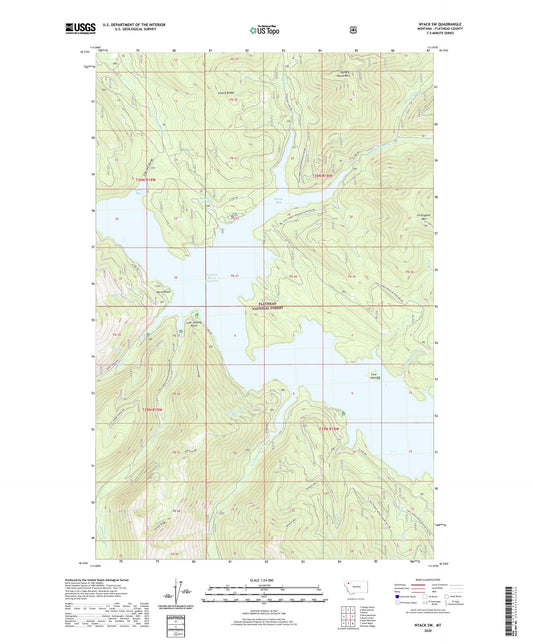 Nyack SW Montana US Topo Map Image