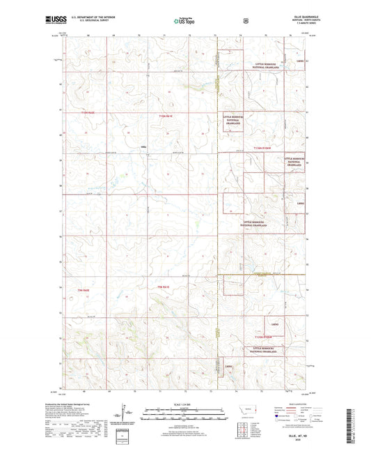 Ollie Montana US Topo Map Image
