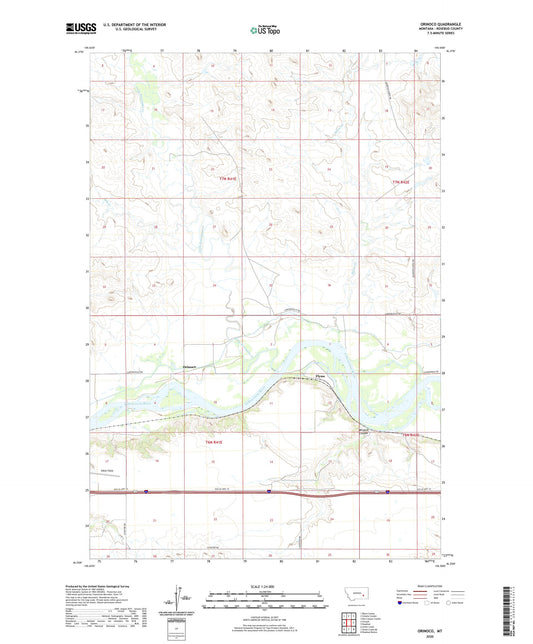 Orinoco Montana US Topo Map Image