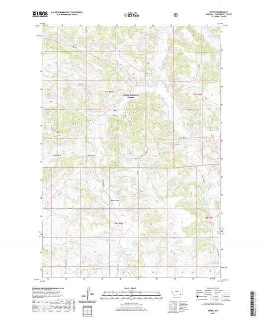 Otter Montana US Topo Map Image