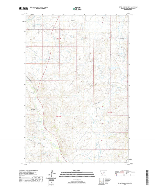 Otter Creek School Montana US Topo Map Image