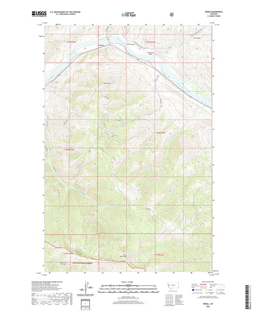 Perma Montana US Topo Map Image