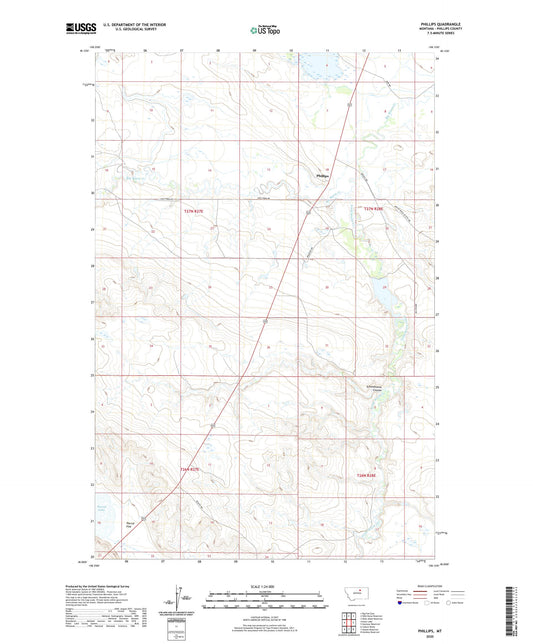 Phillips Montana US Topo Map Image