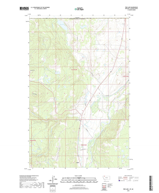 Pike Lake Montana US Topo Map Image
