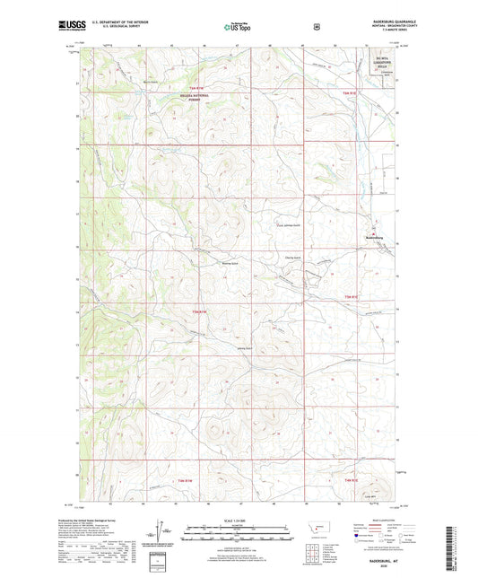 Radersburg Montana US Topo Map Image