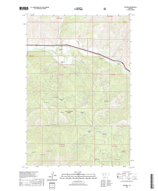 Ravenna Montana US Topo Map Image
