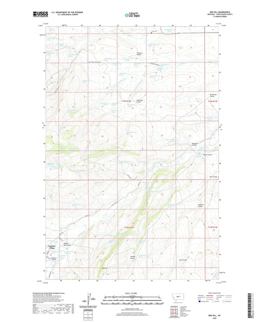 Red Hill Montana US Topo Map Image