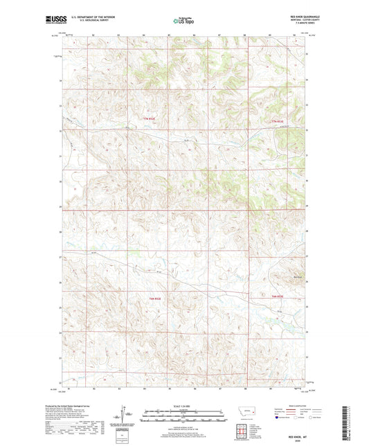 Red Knob Montana US Topo Map Image