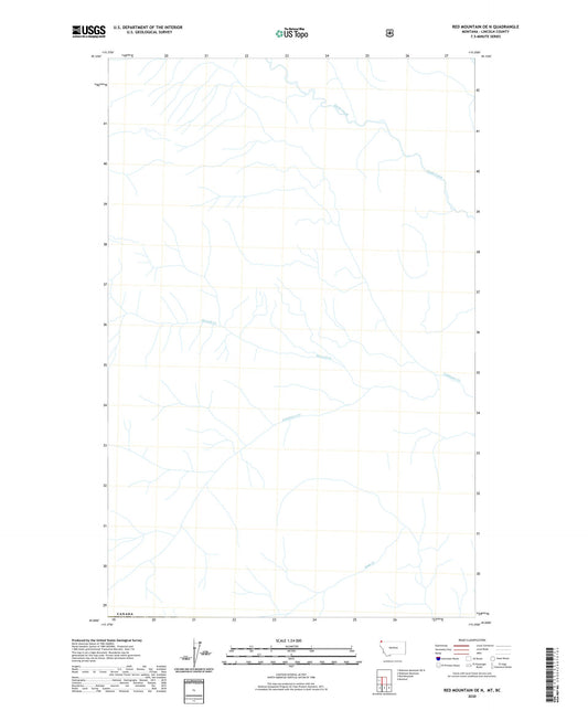 Red Mountain OE N Montana US Topo Map Image