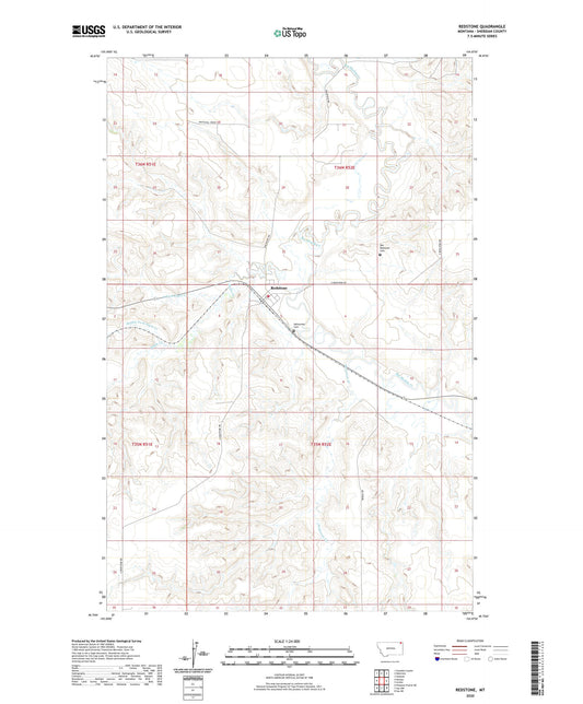 Redstone Montana US Topo Map Image