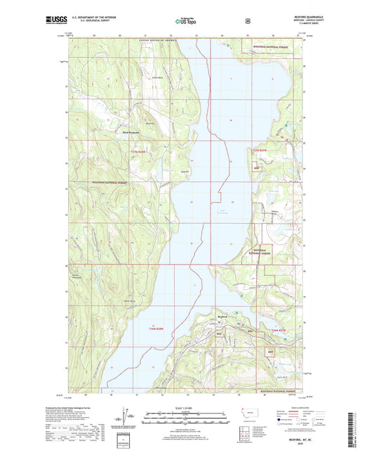 Rexford Montana US Topo Map Image