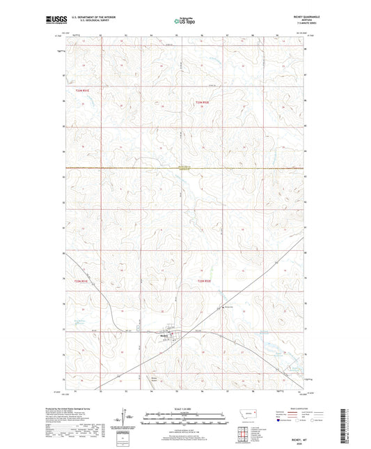 Richey Montana US Topo Map Image