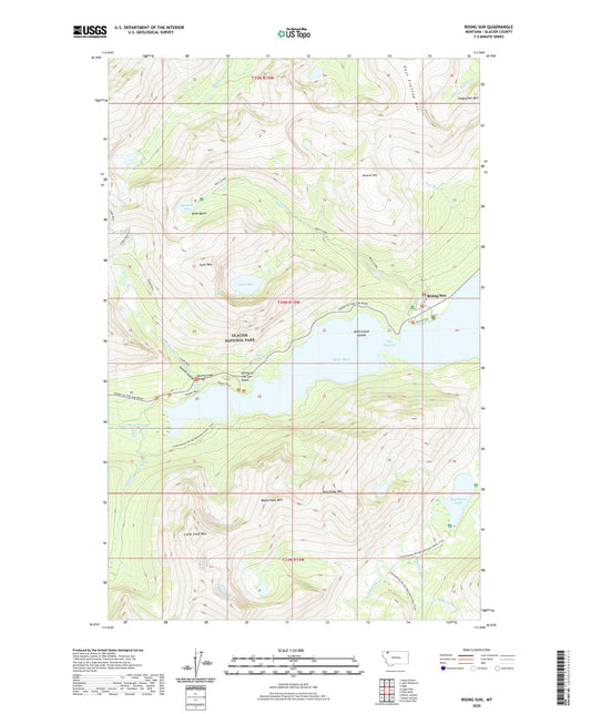 Rising Sun Montana US Topo Map Image