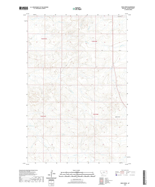 Rock Creek Montana US Topo Map Image