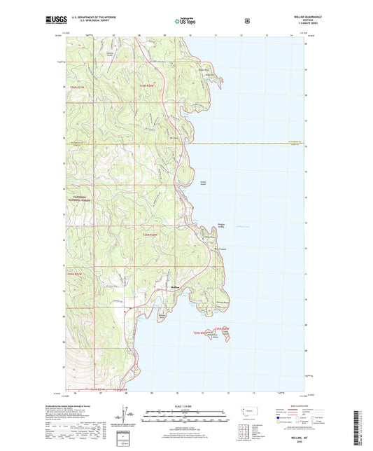 Rollins Montana US Topo Map Image