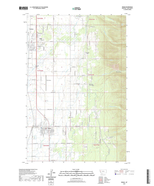 Ronan Montana US Topo Map Image