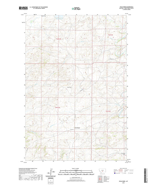Ryan Creek Montana US Topo Map Image