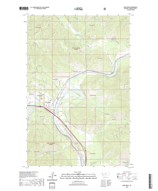 Saint Regis Montana US Topo Map Image