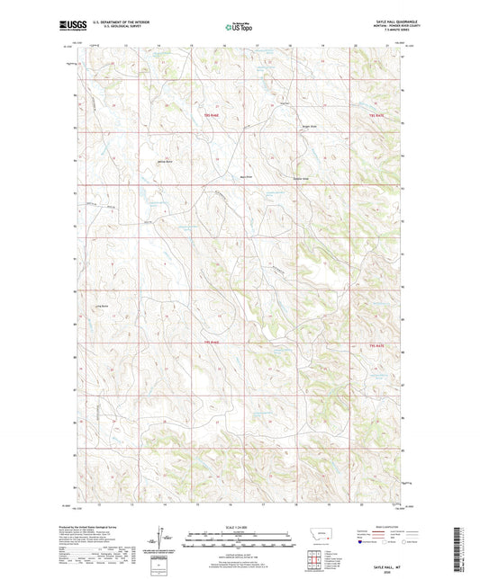 Sayle Hall Montana US Topo Map Image