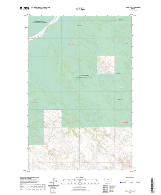 Signal Butte Montana US Topo Map Image