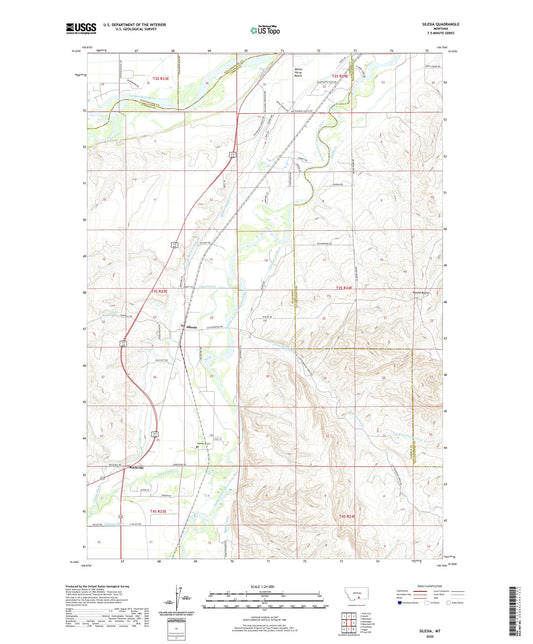 Silesia Montana US Topo Map Image