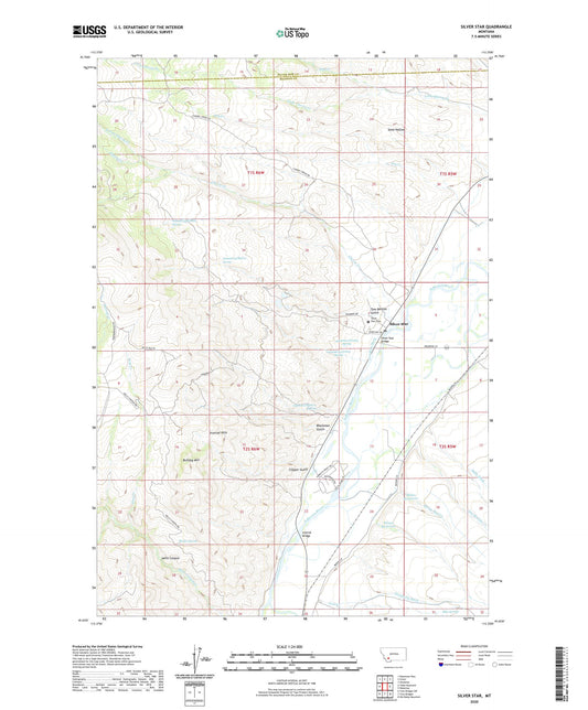 Silver Star Montana US Topo Map Image