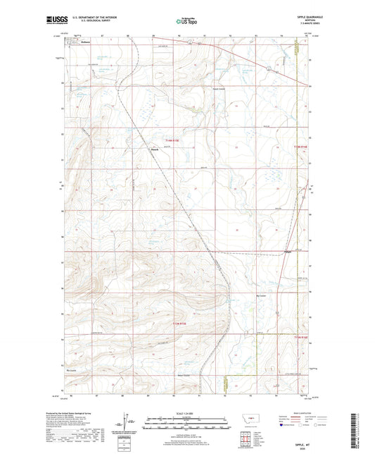 Sipple Montana US Topo Map Image