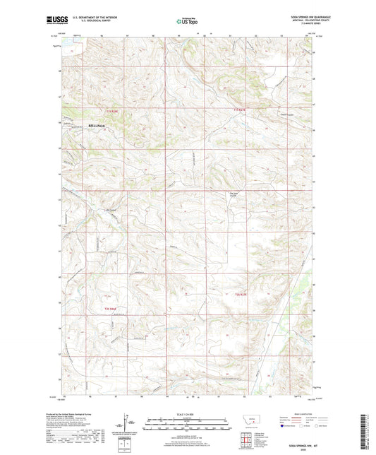 Soda Springs NW Montana US Topo Map Image