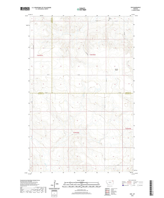 Soo Montana US Topo Map Image