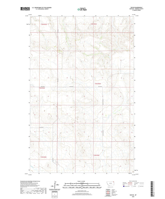 Soo NE Montana US Topo Map Image