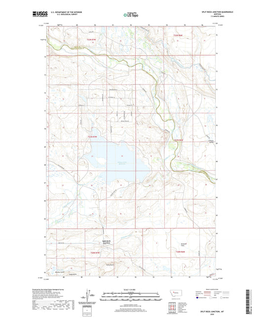 Split Rock Junction Montana US Topo Map Image