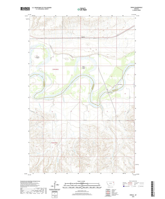 Sprole Montana US Topo Map Image
