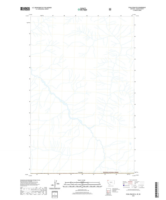 Stahl Peak OE N Montana US Topo Map Image