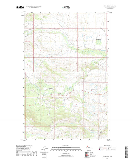 Starr School Montana US Topo Map Image