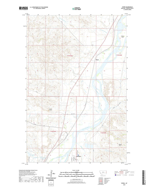 Stipek Montana US Topo Map Image