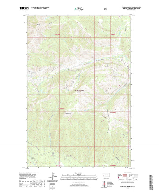 Stonewall Mountain Montana US Topo Map Image