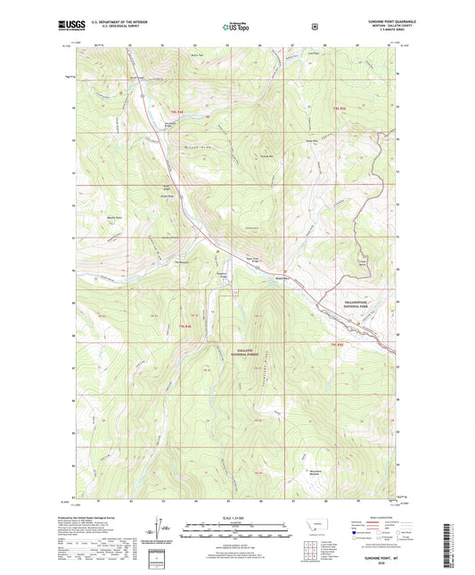 Sunshine Point Montana US Topo Map Image