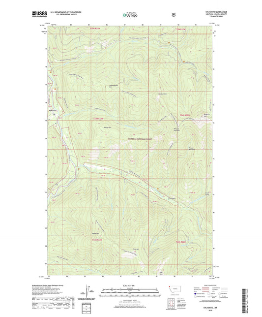 Sylvanite Montana US Topo Map Image