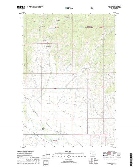Tacoma Park Montana US Topo Map Image