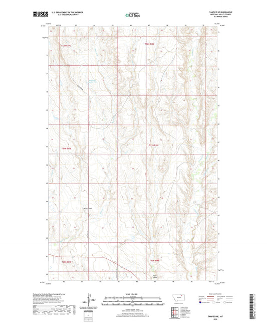 Tampico NE Montana US Topo Map Image