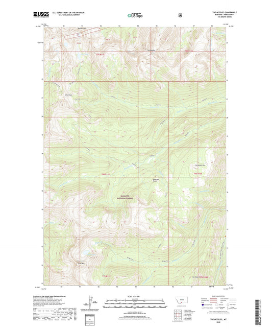 The Needles Montana US Topo Map Image